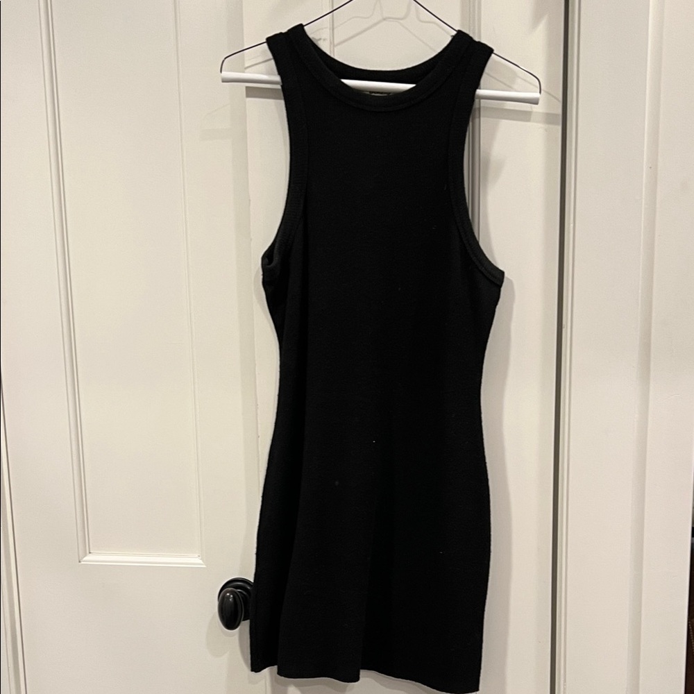 Elegant Black Sleeveless Mini Dress